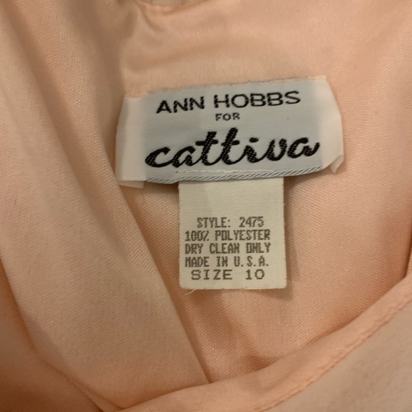 ANN HOBBS for cattiva I. Magnin Rose 5tiered Dress - Picture 5 of 5